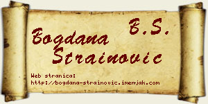 Bogdana Strainović vizit kartica